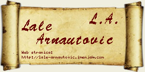Lale Arnautović vizit kartica